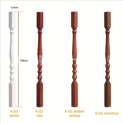 Solid wood handrail K-01(small column )